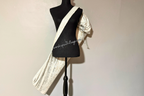 White & Silver Brocade Worship Flag Bag