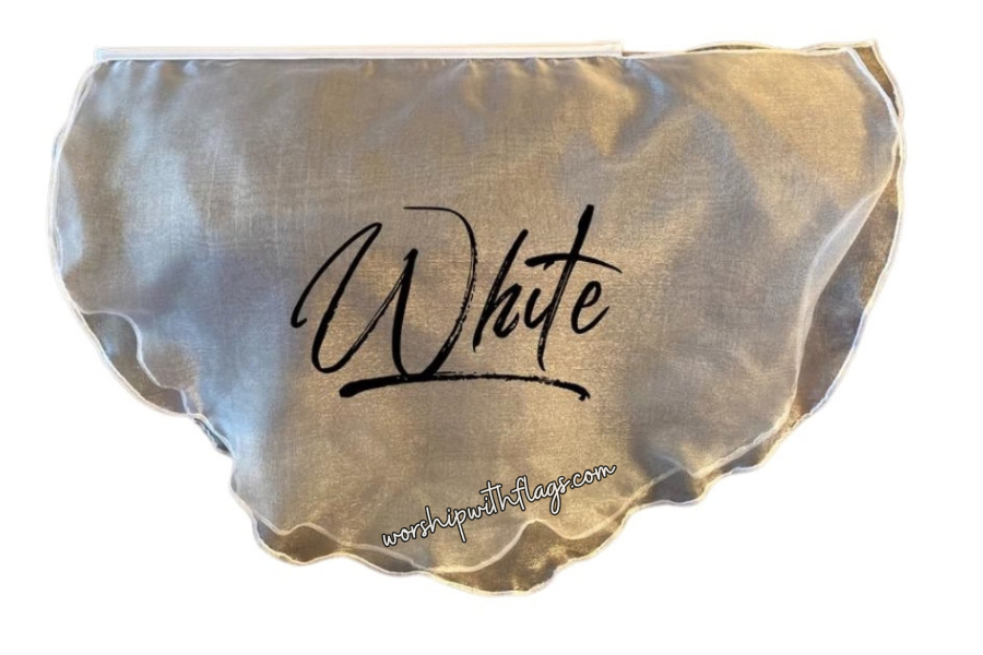 Children's Small Sheer Organza Angel Wing Flags