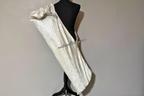 White & Silver Brocade Worship Flag Bag