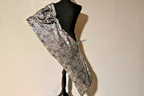 Black & Silver Brocade Worship Flag Bag