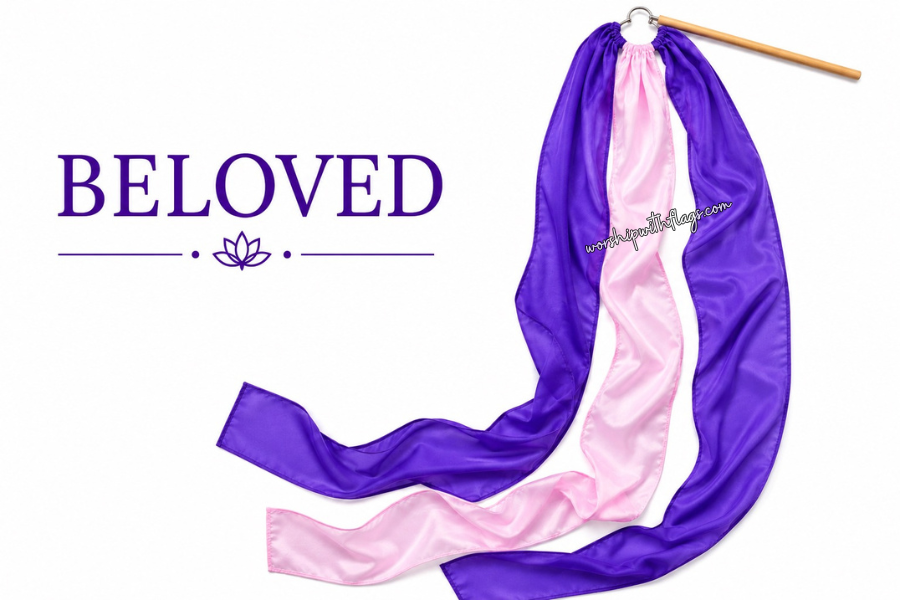 5ft Triple Strand Chiffon Worship Streamer