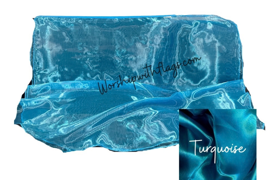 Large & X-Large Mirror Organza Angel Wing Flags