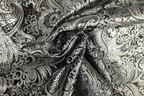 Black & Silver Brocade Worship Flag Bag