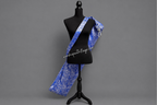 Royal Blue & Silver Brocade Worship Flag Bag