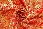 Red & Gold Brocade Worship Flag Bag