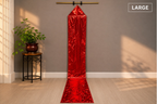 12ft Red Metallic Lamé Kite Streamer