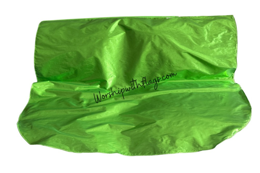 Lime Green Luxe Lamé Angel Wing Flags