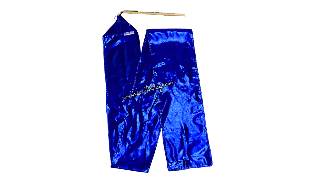 7ft Solid Metallic Lamé Worship Streamer