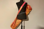 Fuchsia & Gold Brocade Worship Flag Bag
