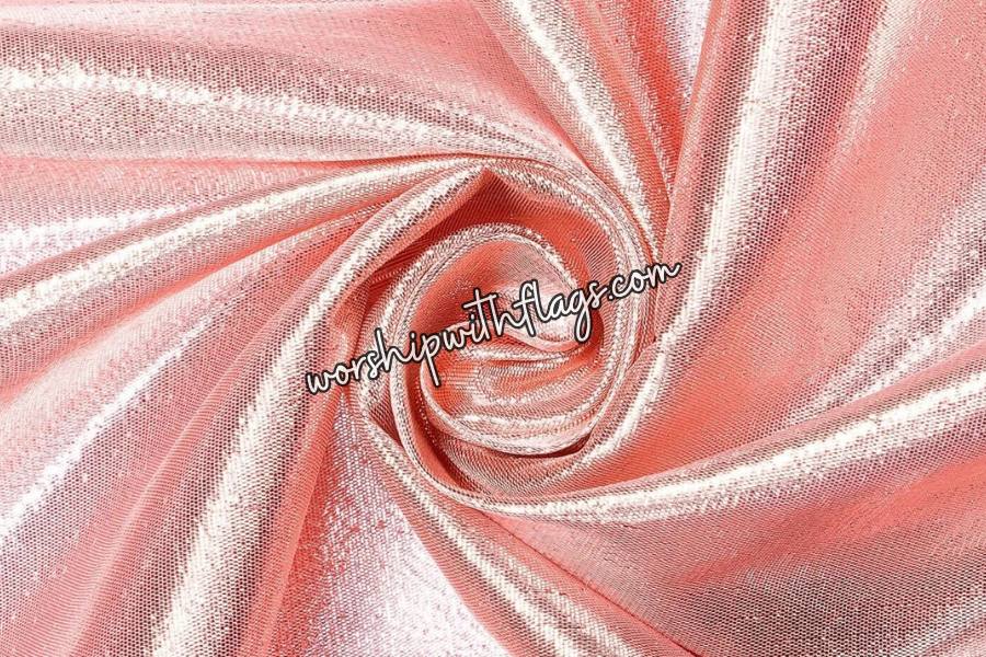 Pink Classic Lamé Large Angel Wing Flags