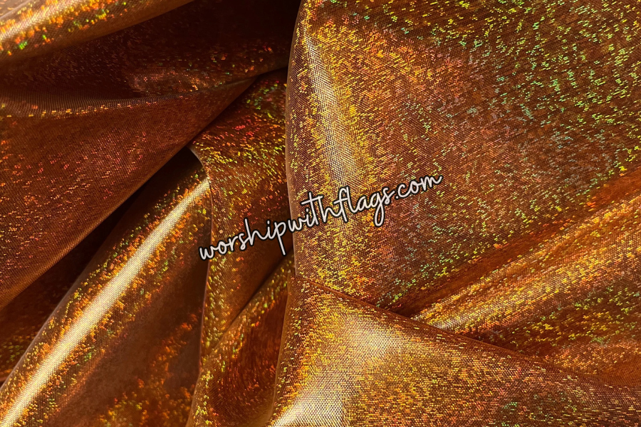 Copper (Fire) Shimmer Worship Flags