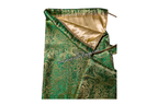 Green & Gold Brocade Worship Flag Bag