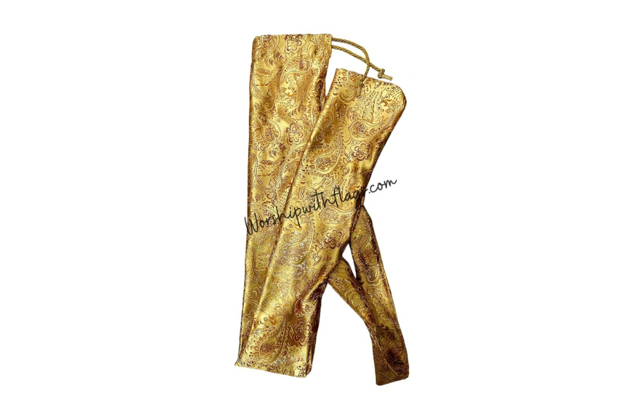 Copper Brocade Worship Flag Bag