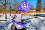 Royal Purity Triple Layer Angel Wing Flags