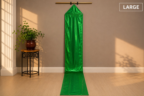 12ft Green Metallic Lamé Kite Streamer