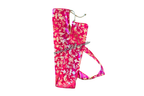 Fuchsia & Gold Brocade Cross Worship Flag Bag