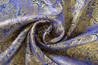 Royal Blue & Gold Brocade Worship Flag Bag
