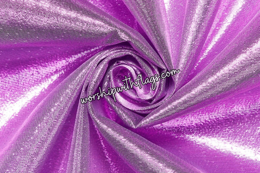 Purple Classic Lamé Large Angel Wing Flags