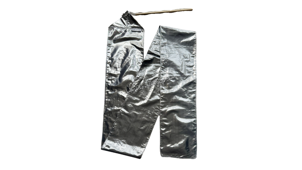 7ft Solid Metallic Lamé Worship Streamer