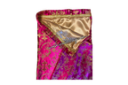 Fuchsia & Gold Brocade Cross Worship Flag Bag