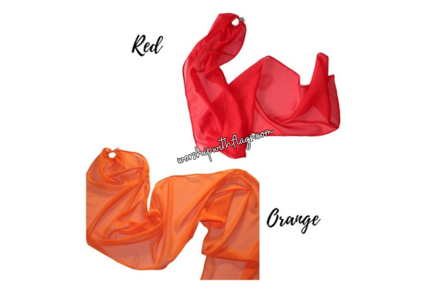 3ft & 5ft Child/Adult Chiffon Worship Streamers