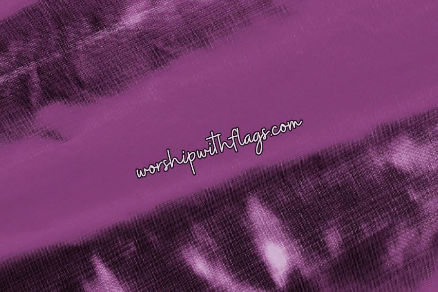 Purple Passion Metallic Lamé Angel Wing Flags