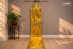 12ft Gold Metallic Lamé Kite Streamer