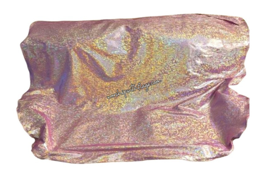 Pink/Fuchsia Holographic Worship Flags