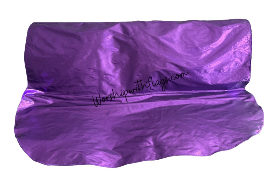 Deep Purple Luxe Lamé Angel Wing Flags