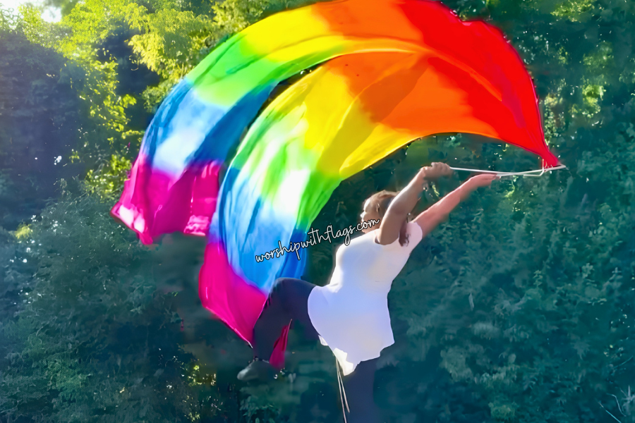 Everlasting Covenant - 9ft Jumbo Prophetic Silk Streamers