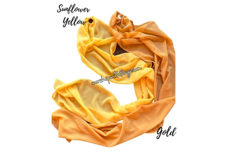 3ft & 5ft Child/Adult Chiffon Worship Streamers