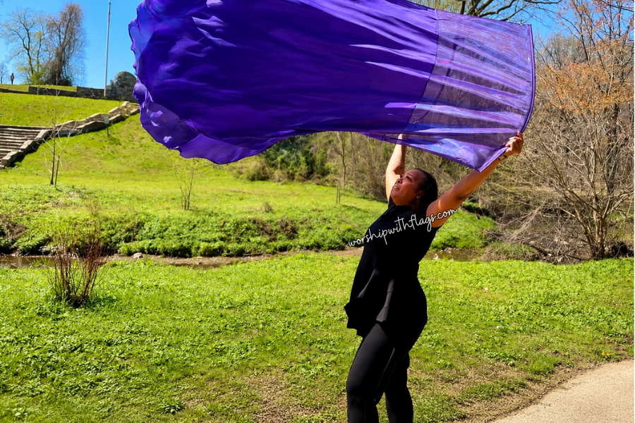 Majesty 6ft Silk Worship Flags