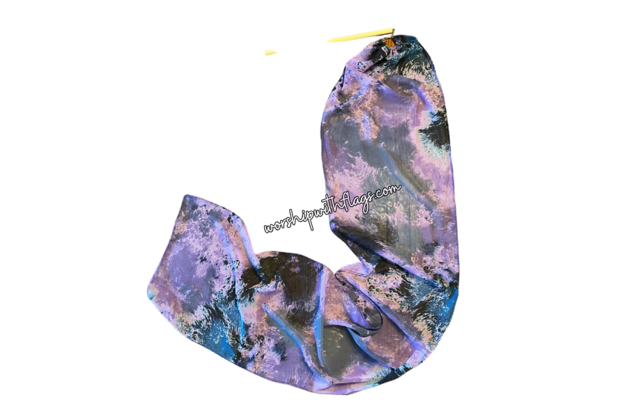 5ft Tie-Dye Chiffon Worship Streamer