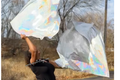 Silver Holographic Worship Flags