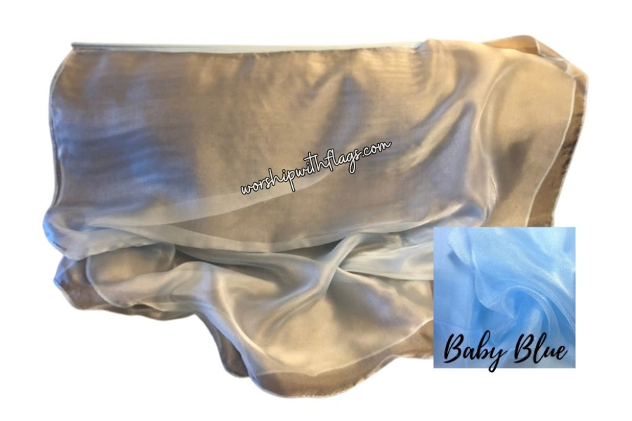 Large & X-Large Sheer Organza Angel Wing Flags