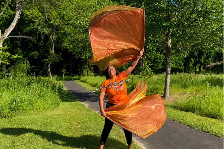 Eternal Flame Triple Layer Angel Wing Flags