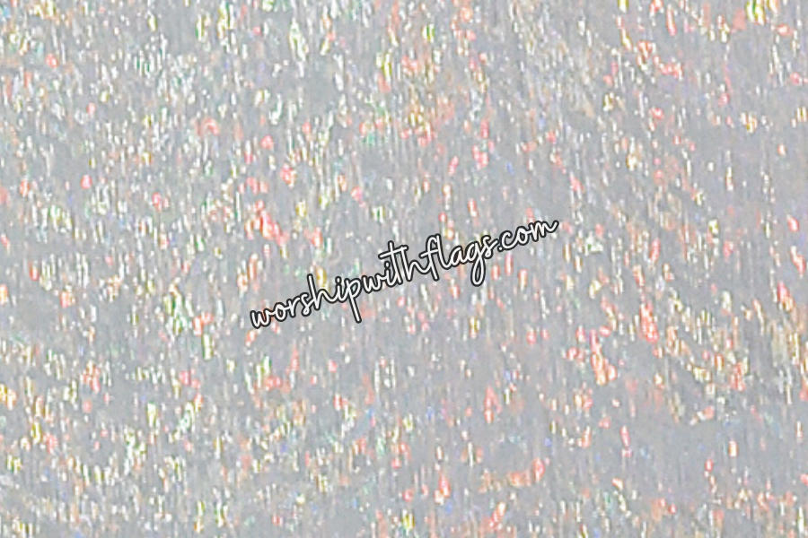Silver Holographic Worship Flags