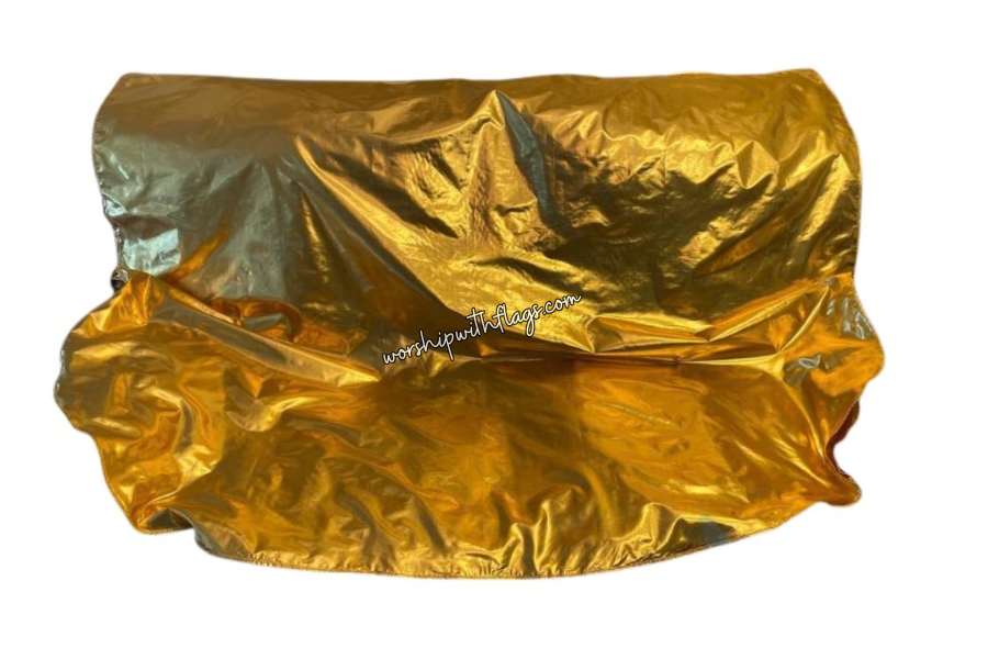 Gold Metallic Lamé Angel Wing Flags