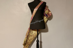 Purple & Gold Brocade Worship Flag Bag