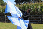 Sky Blue Holographic Angel Wing Flags
