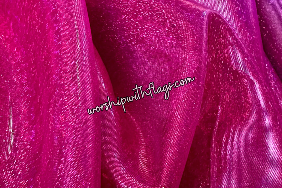 Magenta Shimmer Worship Flags