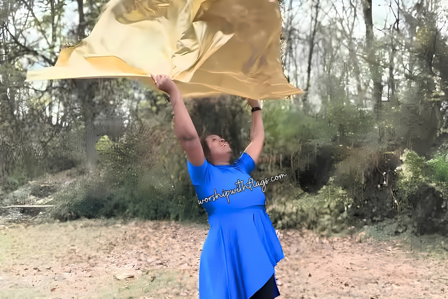 Light Gold Metallic Lamé Angel Wing Flags