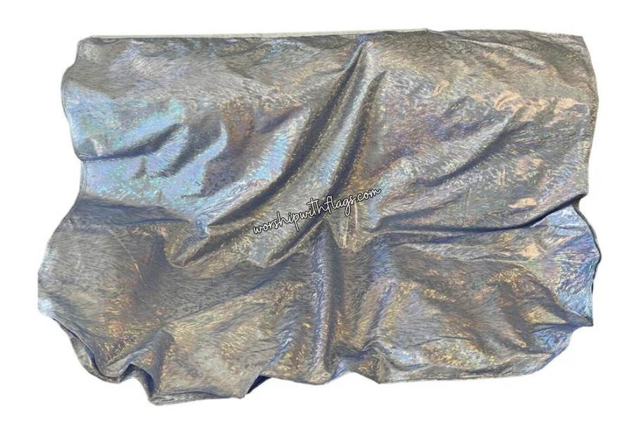 Sky Blue Holographic Angel Wing Flags