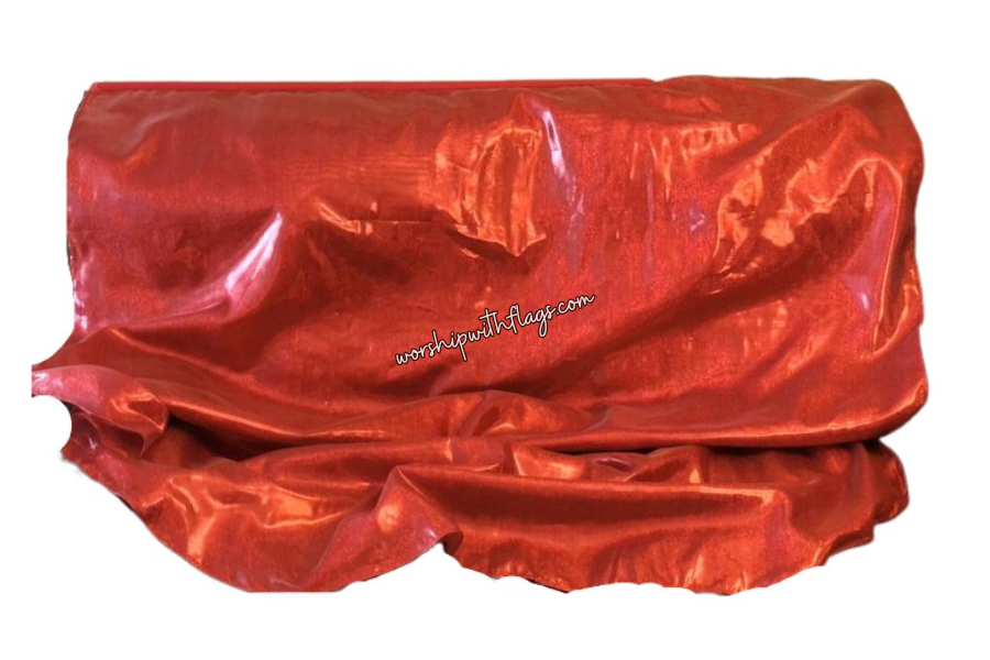 Red Shimmer Worship Flags