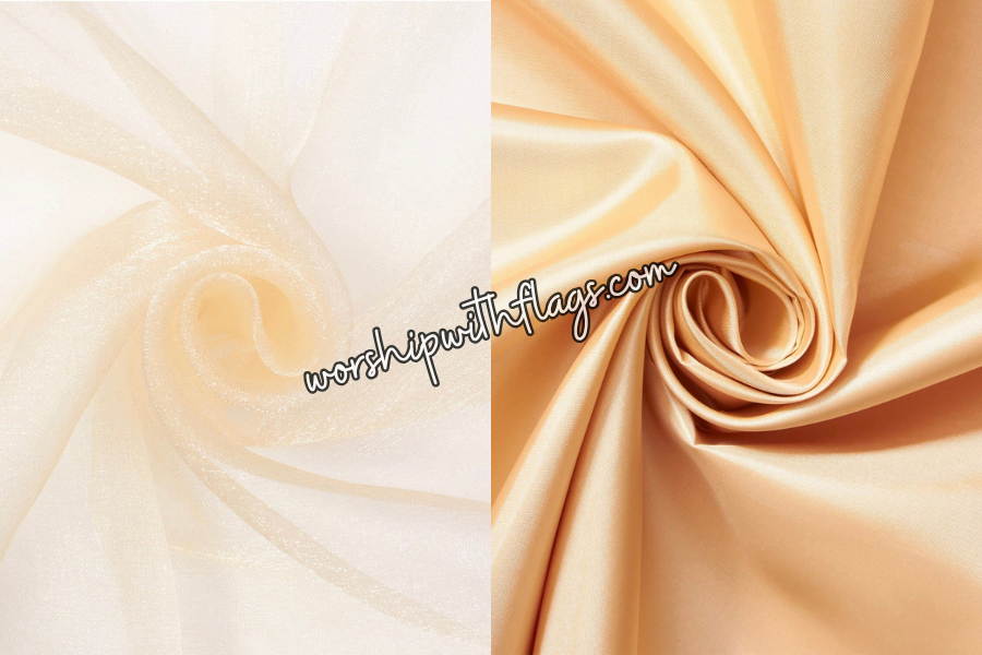 Radiant Offering Double Layer Champagne Angel Wing Flags