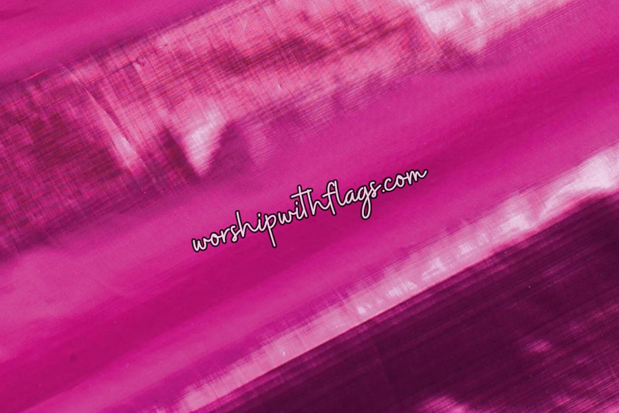 Magenta Metallic Lamé Angel Wing Flags