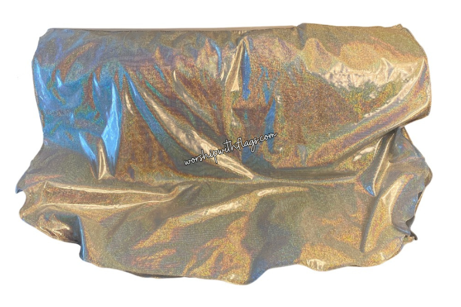 Silver Shimmer Worship Flags