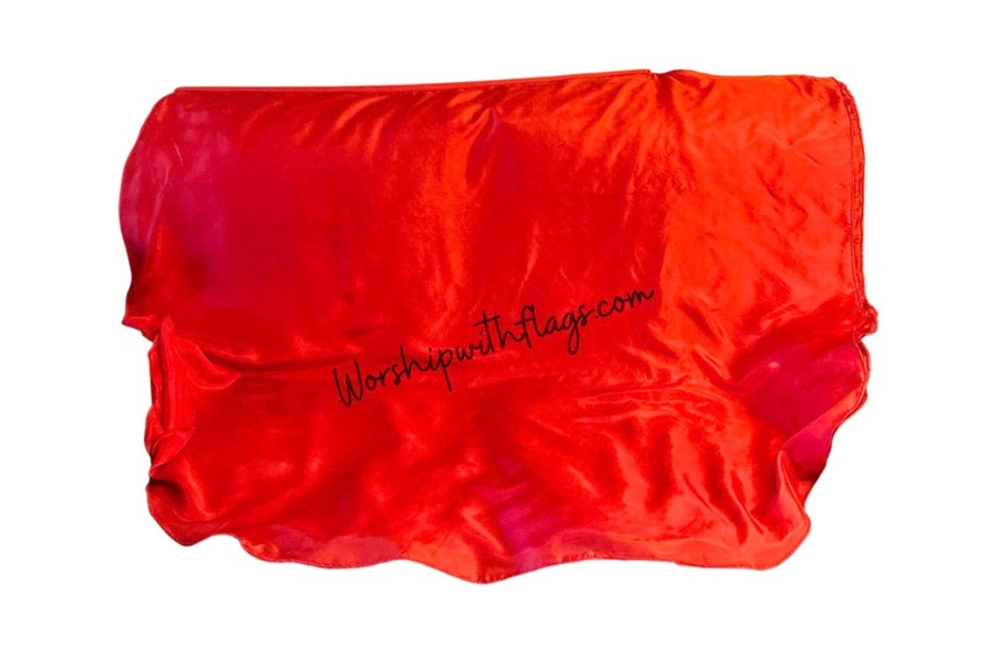 The Redeemed – 8mm Silk Worship Flags