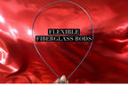 Red Luxe Lamé Angel Wing Flags