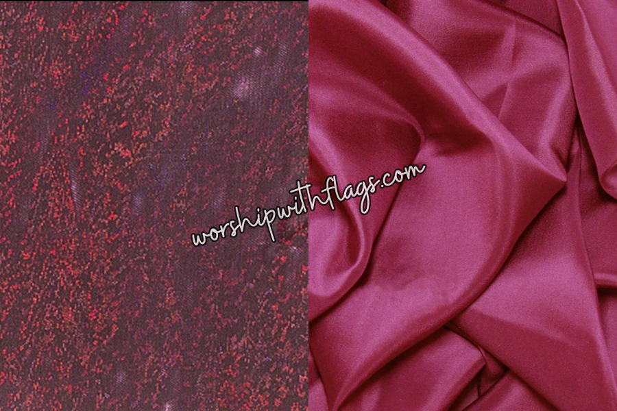 New Wine 6ft Silk Worship Flags